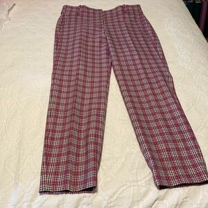 J Crew EUC Cameron Straight Leg Plaid Pants
